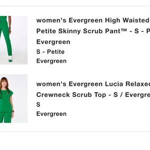 Figs Evergreen Scrub Set